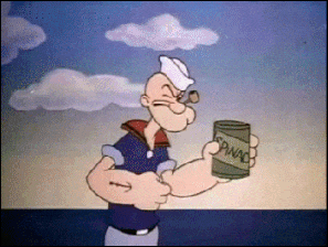 Giphy He makes spinach look so tasty.